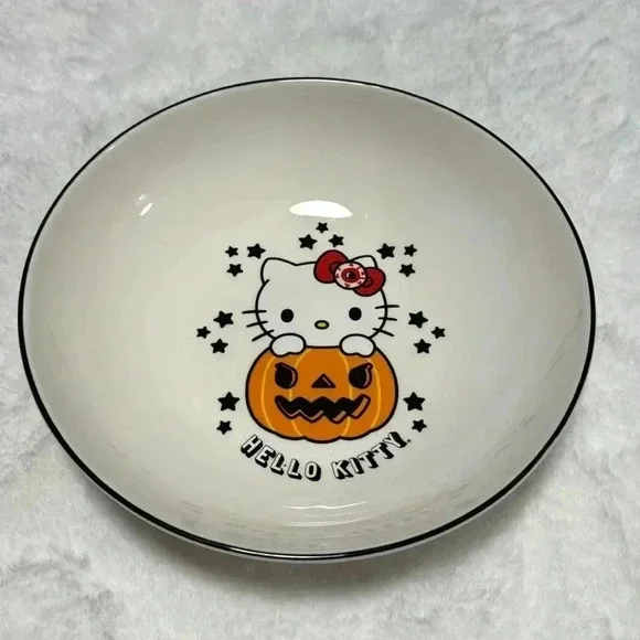 Hello Kitty Halloween Jack-o’-lantern Serving Dish Bowl NEW 2024 Viral - Picture 1 of 9